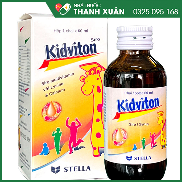 Kidviton bổ sung vitamin và khoáng chất cho trẻ em